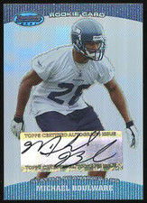 2004 Bowman's Best MICHAEL BOULWARE Autograph Rookie Card Auto RC #162. rookie card picture