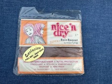 NOS Vintage 1960  s Nicr Nice n dry rain bonnet by Richard Gregg New