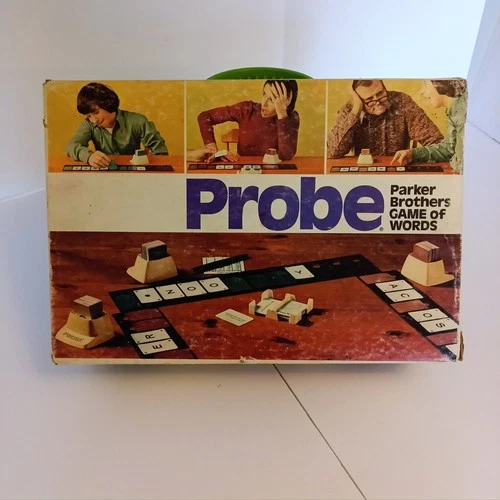 Vintage Probe Board Game Game of Words 1974 Parker Brothers Complete Game