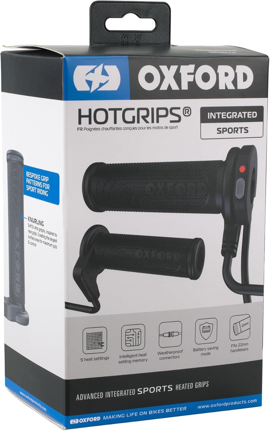 Oxford Motorcycle Sport Integrated Advanced Hotgrips Heated Motorbike Hot Grips