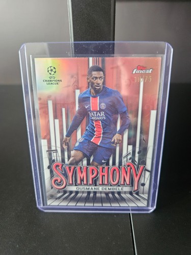 Topps Finest UCC PSG Bundle 2024-25 Joao Neves Auto /150 and /199, Dembele /75 - Picture 7 of 8
