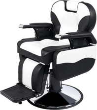 Heavy Duty Hydraulic Recline Barber Chair Height Adjustable Beauty Salon Chair