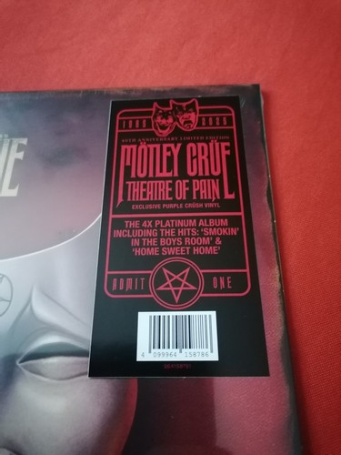 MÖTLEY CRÜE - Theatre Of Pain - 40th anniversary purple crush Vinyl - NEU Preord - Bild 3 von 3