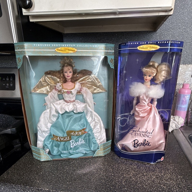 Mattel Barbie Collector Edition Lot of 2 Timeless Sentiments 11.5in