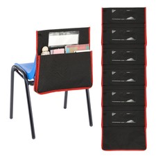 Red Chair Pockets Length 16.5" Width 15.4" Seat Sacks, 12 Pcs