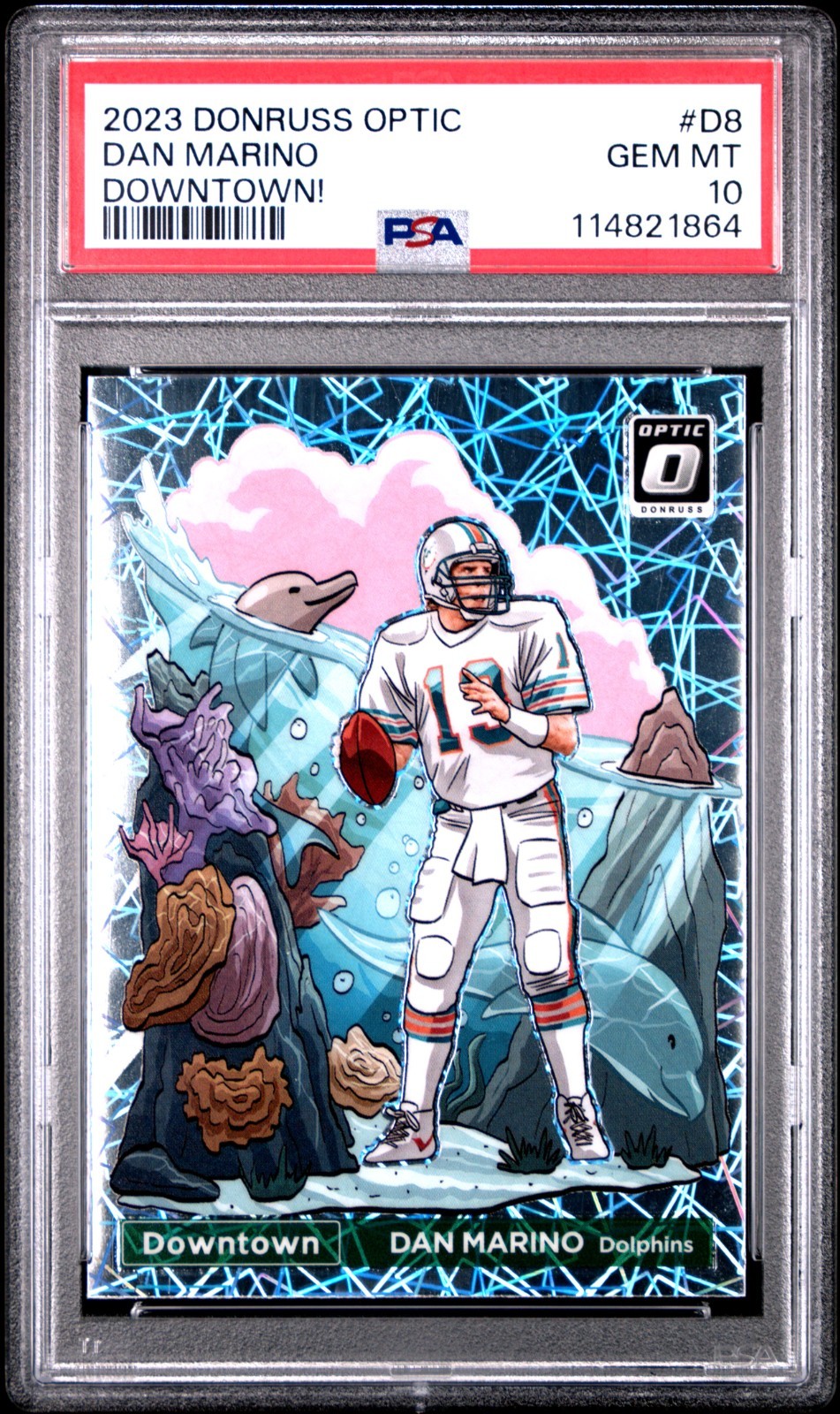 2023 Panini Donruss Optic DOWNTOWN! #D8 Dan Marino PSA 10 SSP CASE HIT
