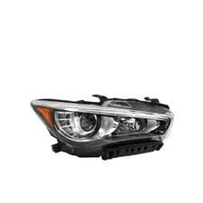 Right SIde Headlight LED DRL For 2014-2017-2019-2022 Infiniti Q50 Full LED Clear