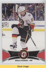 2016-17 Upper Deck AHL Red Emile Poirier #47 READ o1h