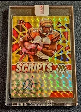 2021 Panini Mosaic NFL Chad Ochocinco Johnson Scripts Auto #/25 Bengals KHH 