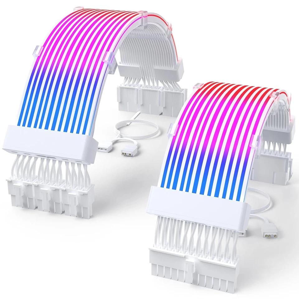 RGB PSU Cable Extension Kit with Soft LED Stripes - Image 2 of 2