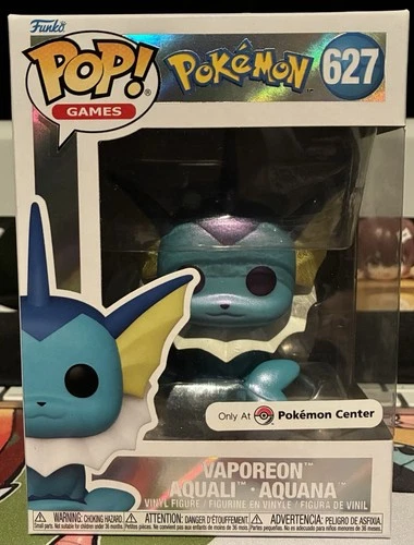 Funko Pop! Pokémon Vaporeon Pearlescent Pokemon Center Exclusive