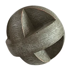 Decorative Geometric Sphere Orb 4” Vintage Looking Decor