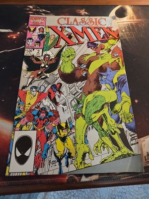 CLASSIC X-MEN #2 1986 MARVEL COMICS REPRINTING X-MEN #95 COPPER AGE ARTHUR ADAMS