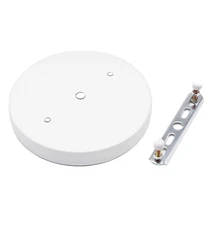 binifiMux 1-Pack 5.9 150mm White Lamp Holder Ceiling Canopy Kit Plate Chassis
