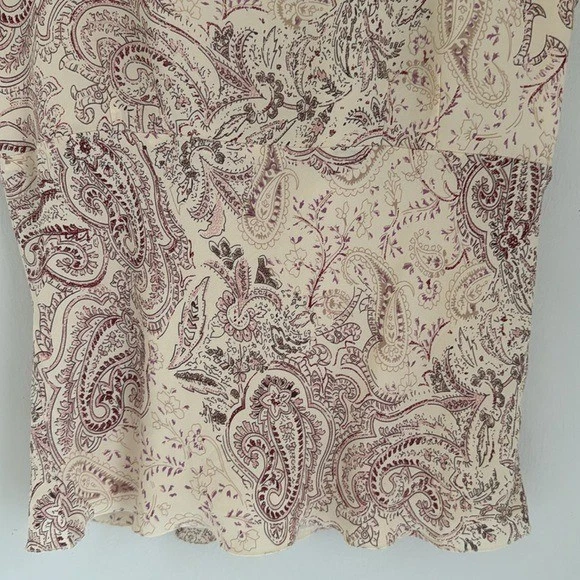 Camiseta sin mangas vintage informal de esquina concha de seda para mujer 8 cachemira Y2K cremallera lateral crema Foto 4 de 4