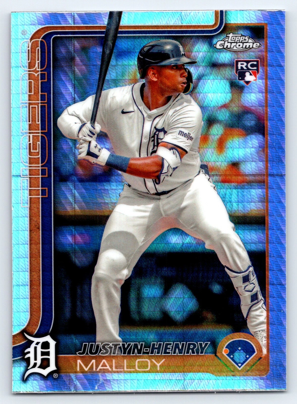 2025 Topps Chrome Baseball - 224 Justyn-Henry Malloy RC - Prism Refractor