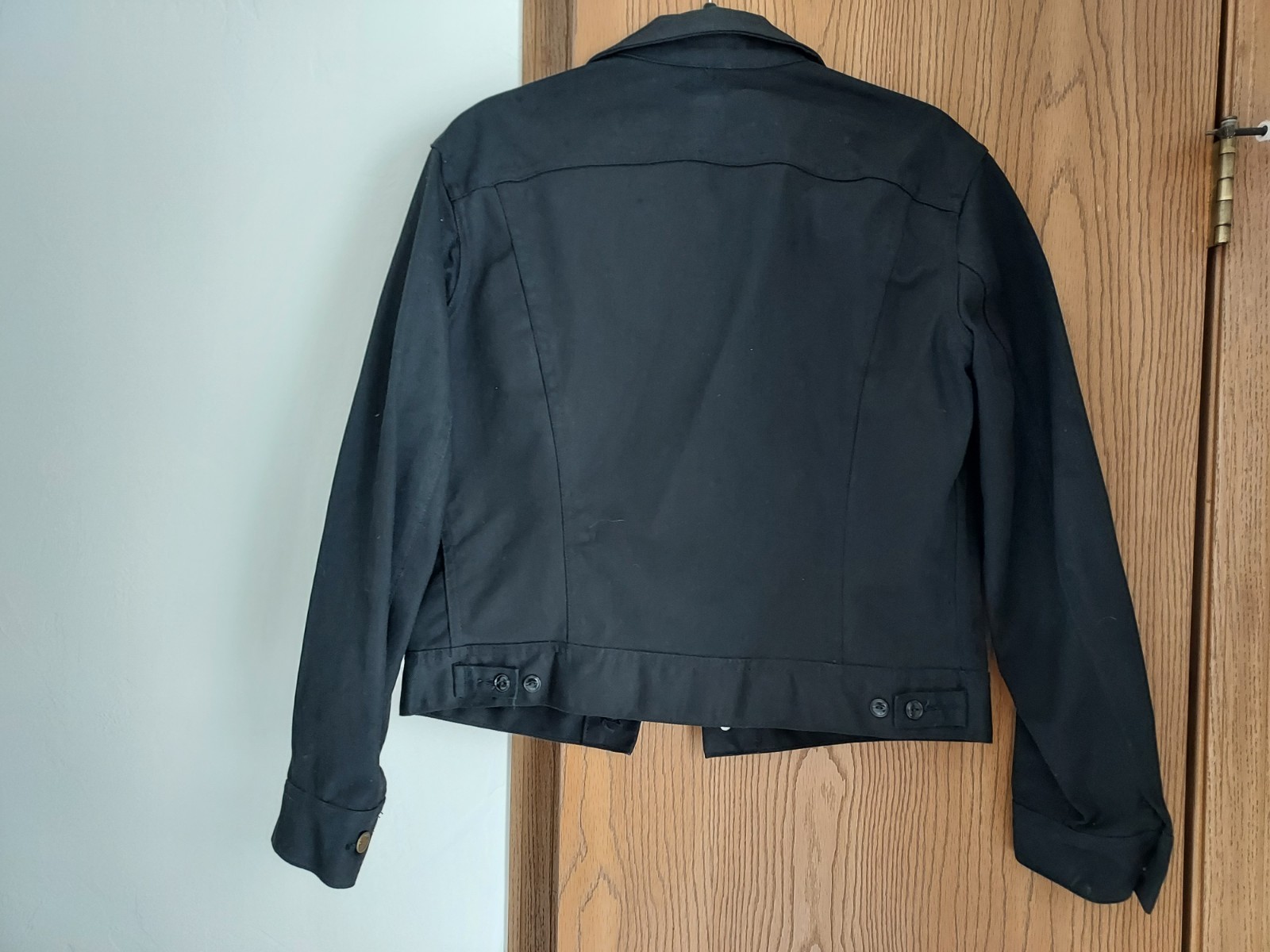 VTG 80's? LEE RIDER Medium M Black Trucker Jacket NWOT Union Made in the USA thumbnail 2