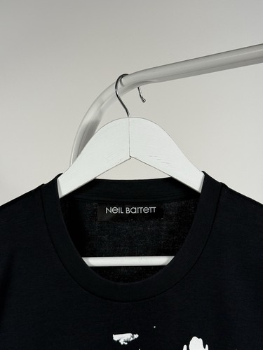 Camiseta de manga larga de algodón negra para hombre Neil Barrett Siouxsie Face talla L - Imagen 3 de 15