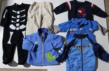 Bundle Baby Boys Clothes 6 - 9 Months, 2 Tee-Shirts 2 Track Jackets PJ  Sweats