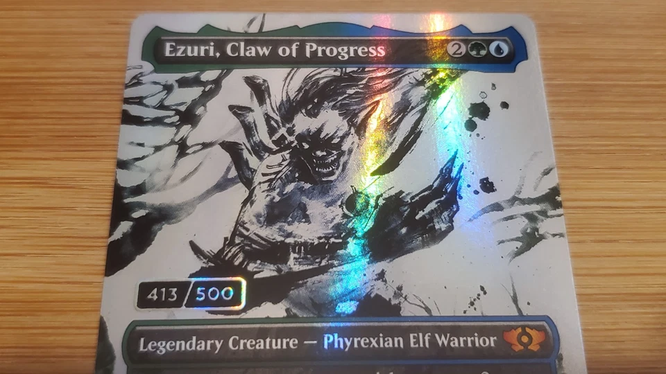 1x Ezuri, Claw of Progress, Serialized 413/500, Multiverse Legends, Magic MTG NM - Image 2 of 4