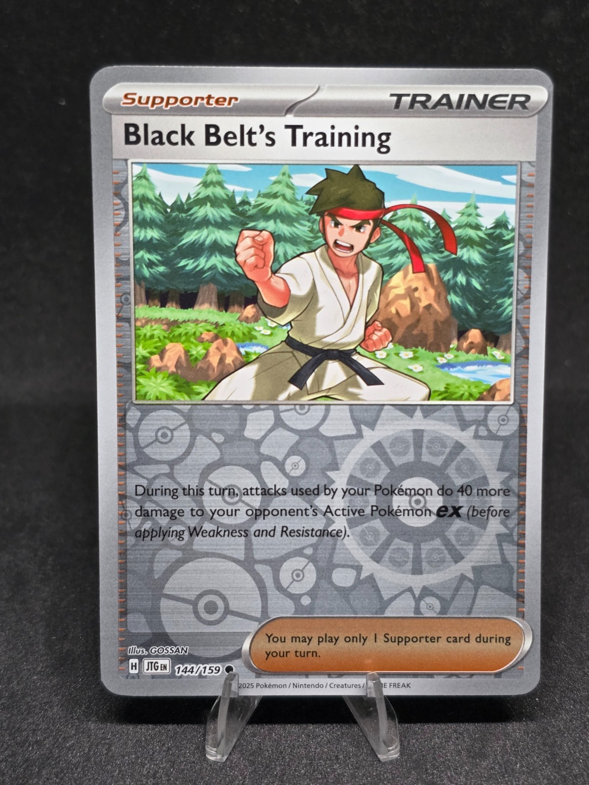 Pokemon TCG Black Belt's Training 144/159 Journey Together Reverse Holo NM