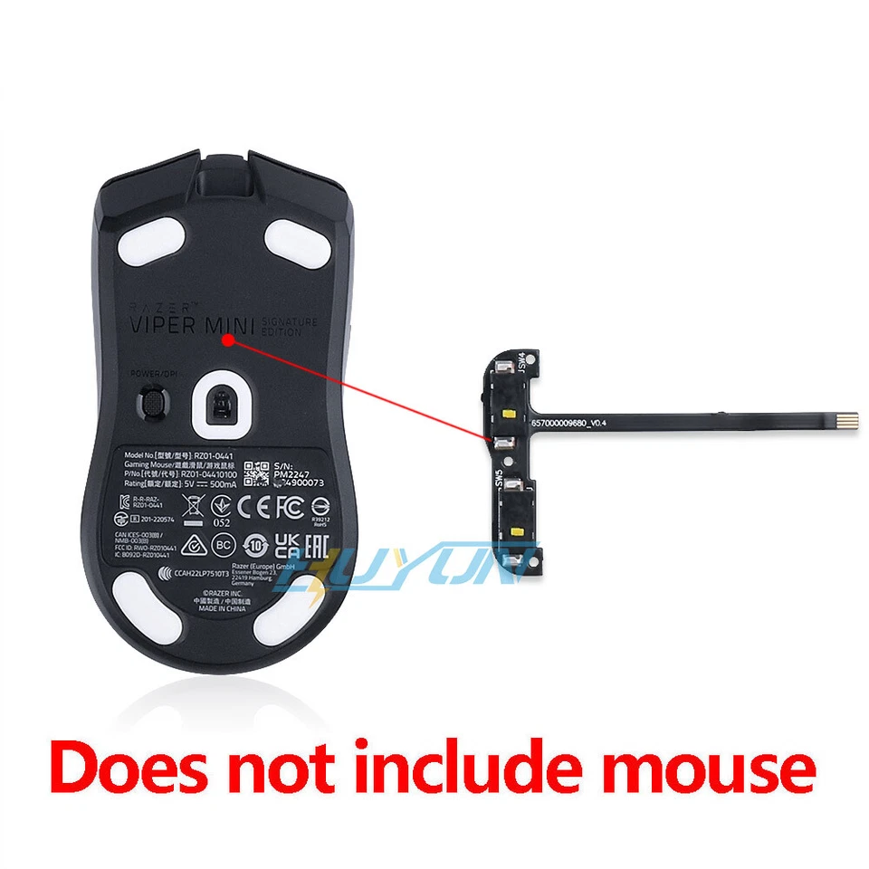 Side Key Board Cable assembly  Switch Parts for Razer Viper Mini SE Mouse - Image 3 of 4