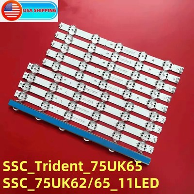 5pcs LED Backlight Strips For LG 75UM7570PUD 75UM6970PUB 75UK6190PUB 75UK6570PSA