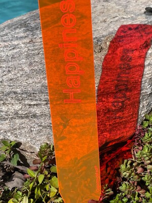 Cazador-del-sol   HAPPINES suncatcher-20'' x 3''  ORANGE- Glows sunrise to sunset