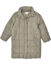 Alberto Aspesi Womens Hooded Padded Coat Uk 6 Xs Grey Polyester Bd61