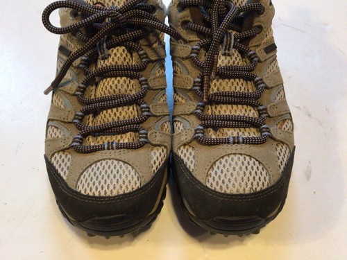 MERRELL Moab 2 Waterproof Hiking Shoes Dusty Olive Ladies Sz7 EUC J88796 Lace-Up - Picture 4 of 10