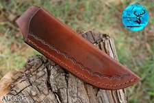 CUSTOM HANDMADE LEATHER SHEATH FOR FIXED BLADE KNIFE KNIVES SURVIVAL EDC 1305