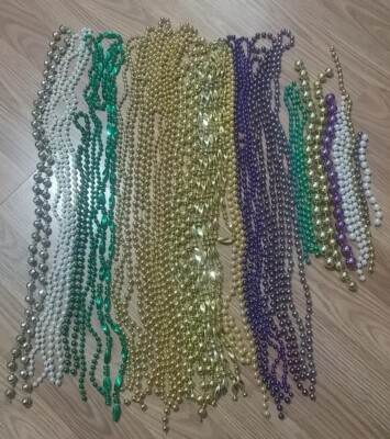 Lb Mardi Gras Beads Bulk Lot Crafts Party Decoration Multi-color