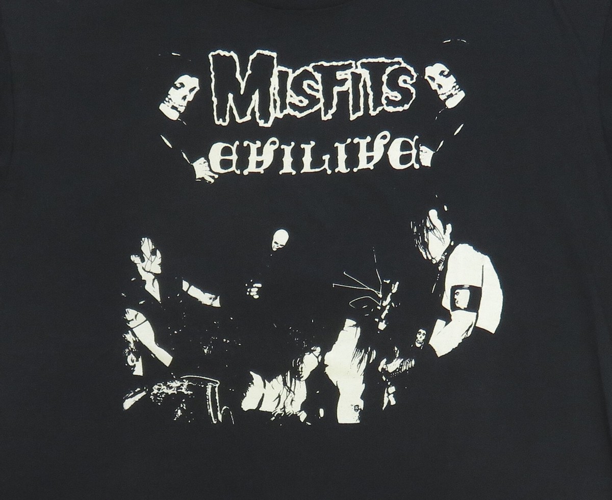 Misfits Vintage T Shirt 1980's Evilive Logo Hardcore Punk