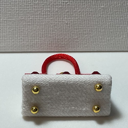 OOAK Barbie Doll Purse Red & White Bag For 11” Fashion Dolls Designed by ‘Bee - Picture 8 of 9