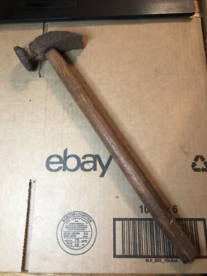 Antique  Solid Steel Cobblers hammer. Awesome Crusty Patina. Decor / Restoration