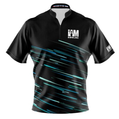 NEW I AM Bowling  Electric Streak Bowling Jersey Sizes S-4XL Moisture-Wicking