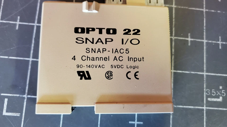 Módulo de entrada de CA de 4 canales Opto 22, lógica SNAP-IAC5 / 90-140VAC / 5VDC Foto 2 de 4