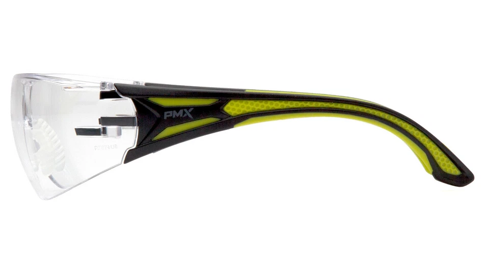 Защитные очки Pyramex Endeavor Plus Hi Viz с зелеными/черными прозрачными линзами Z87+ - Изображение 3 из 4