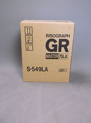 Genuine Riso Brand S-549LA Master Roll, Risograph GR Duplicator 2 rolls per box