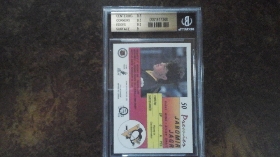 Jagr rookie rc 90-91 OPC Premier bgs 9.5 BGS 9.5 OLD LABEL RARE..GRADED TOUGHER! - Image 2 of 4