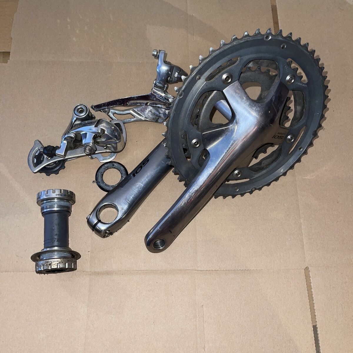 Shimano 105 Crank Set 172.5mm FC-5603 5600 50/39/30 Triple Shimano 105 Crank Set 172.5mm FC-5603 5600 50/39/30 Triple