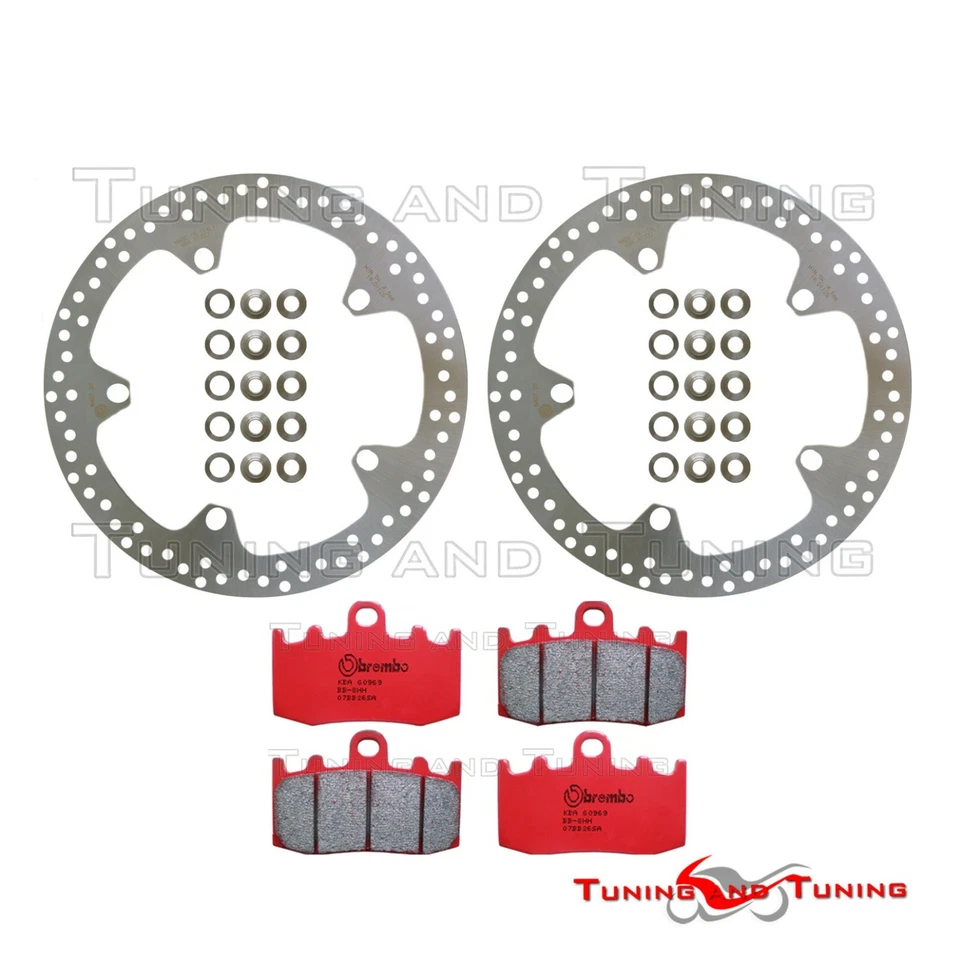 Disques frein avant BREMBO +Plaquettes SA POUR BMW K 1300 S 2009 2010 2011 2012