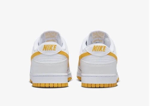 Size 9 - Nike Dunk Low White University Gold - Picture 4 of 11