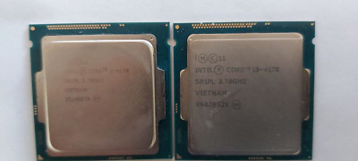 2 X Intel Core i3-4170 3.70GHz Duo-Core CPU Processor SR1PL LGA1150 Socket USE!!