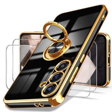 Cober Funda Con Protector De Pantalla Para GALAXY S24 FE 5G 6.7" Moda Kickstand
