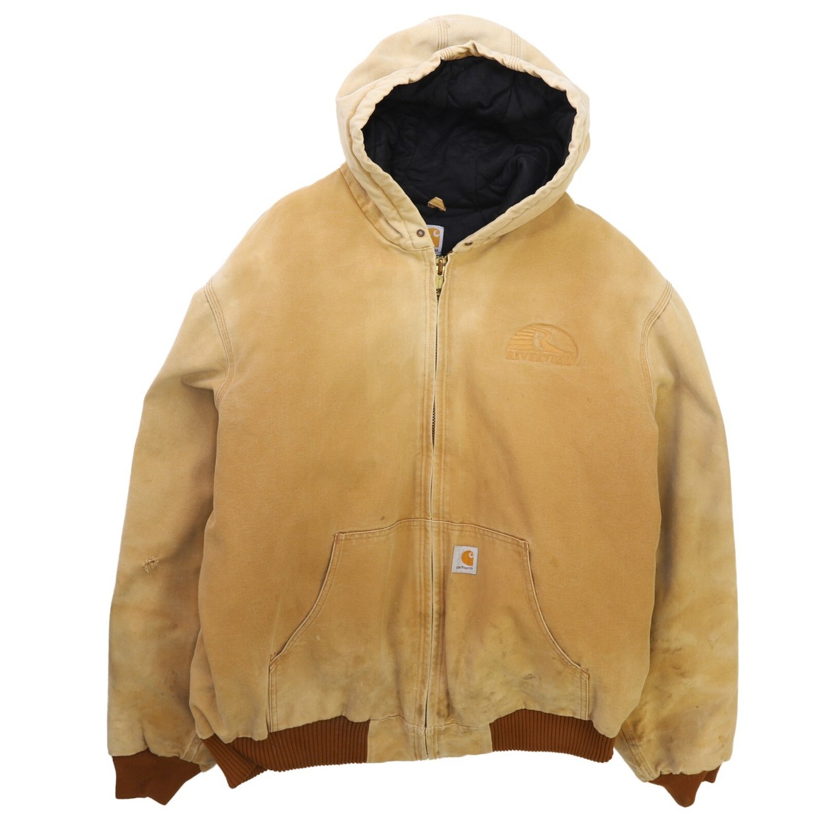 Vintage Carhartt Canvas Active Bomber Work Jacket Size 2XL Tall 
