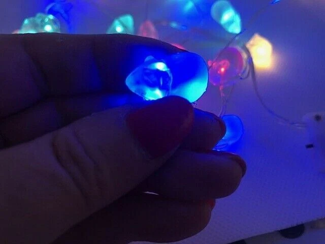 Blue fairy lights..  Blue aesthetic dark, Light blue aesthetic