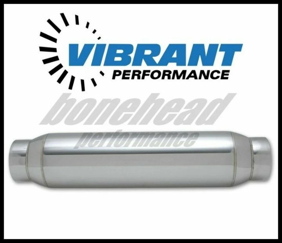 Resonador estilo botella Vibrant Performance 1793, entrada/salida de 2,5" x 18" de largo Foto 3 de 4