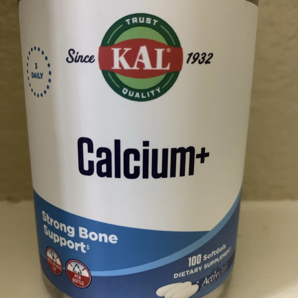KAL | Calcio + | 100 Comprimidos SoftGel | Soporte Óseo Fuerte | Caducidad 06/2025 Foto 3 de 4
