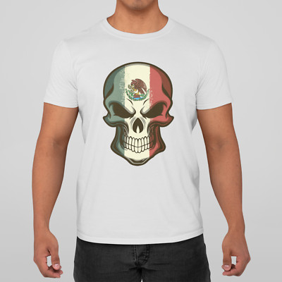 Camiseta Calavera Mexicana - 100% algodón - Camiseta MÉXICO - Unisex